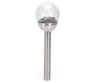 Lampy ogrodowe - Aigostar - LED Lampa solarna LED/0,006W/1,2V 37,8cm chrom 6500K IP44 - miniaturka - grafika 1