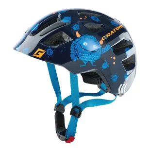Kask rowerowy Cratoni Maxster (dziecięcy) rozmiar XS/S (46-51cm) Monster/niebieski błyszczący - Kaski rowerowe - miniaturka - grafika 1