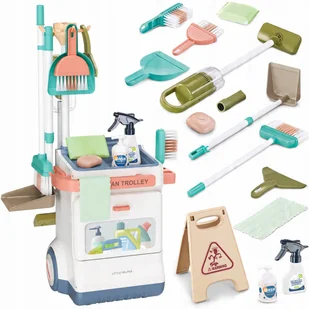 2 x ZESTAW WÓZEK DO SPRZĄTANIA 3w1 XXL WÓZEK ODKURZACZ ZESTAW 20el. MATADI - Zabawy w naśladowanie dorosłych 2 x ZESTAW WÓZEK DO SPRZĄTANIA 3w1 XXL WÓZEK ODKURZACZ ZESTAW 20el. MATADI - Zabawy w naśladowanie dorosłych - miniaturka - grafika 1