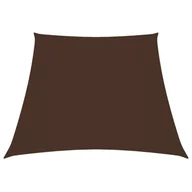 Parasole ogrodowe - vidaXL Trapezowy żagiel ogrodowy, tkanina Oxford, 4/5x4 m, brązowy 135849 - miniaturka - grafika 1