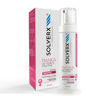 Solverx Pianka do higieny intymnej skóra wrażliwa Solverx Sensitive Skin 200 ml - Kosmetyki do higieny intymnej - miniaturka - grafika 1