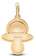 Wisiorki - ZŁOTA ZAWIESZKA DLA MAMY SMOCZEK DZIECKO 333 - miniaturka - grafika 1