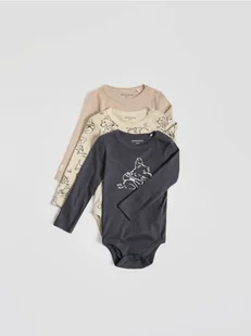 Reserved - Bawełniane body 3 pack - beżowy - Body dla niemowląt - miniaturka - grafika 1