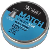 Amunicja do wiatrówek - Śrut 4,49 mm JSB Match Diabolo Heavy Weight S100 500 szt - miniaturka - grafika 1