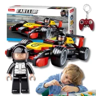 Klocki - KLOCKI SLUBAN B0677 Wyścigówka Car Club 120 el. + BRELOK PAD GUMOWY (MIX WZORÓW) - miniaturka - grafika 1