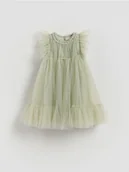 Sukienki i spódniczki dla dziewczynek - Reserved - Tiulowa sukienka - jasnozielony - miniaturka - grafika 1
