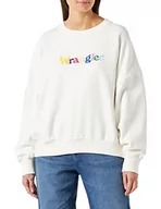 Bluzy damskie - Wrangler Bluza damska typu relaksacyjna, biały, S - miniaturka - grafika 1