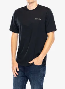 Koszulka bawełniana Columbia Rockaway River Graphic SS Tee - black/winding wonder - Koszulki i topy damskie - miniaturka - grafika 1