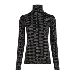 Koszulka damska Icebreaker Merino 260 Vertex LS HZ On-Piste Black/Snow/J L - Koszulki i topy damskie - miniaturka - grafika 1