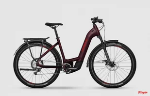 Rower elektryczny Haibike Trekking 11 Low tuscan/neon red gloss 2024 - Rowery elektryczne - miniaturka - grafika 1