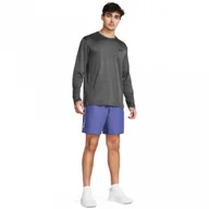 Spodnie sportowe męskie - Męskie spodenki treningowe Under Armour UA Tech Woven Wordmark Short - fioletowe - UNDER ARMOUR - miniaturka - grafika 1