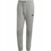 Dresy damskie - Spodnie męskie adidas Essentials Fleece Tapered szare HL2230 2XL - Adidas - miniaturka - grafika 1