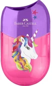 Temperówki - Faber Castell Temperówka podwójna owalna Jednorożec - miniaturka - grafika 1