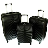 Walizki - Zestaw 3 walizek PELLUCCI RGL 663 Czarne - miniaturka - grafika 1