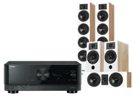 Kino domowe - Yamaha RX-V6A (czarny) + Diva 6 + 3 + 7 (dąb) - miniaturka - grafika 1