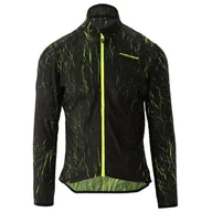 Pozostała odzież dla rowerzystów - Kurtka rowerowa KROSS Ether (rozmiar M) Czarno-zielony - miniaturka - grafika 1