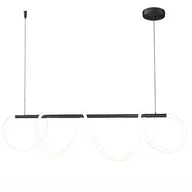 Lampy sufitowe - Lampa wisząca FANTASIA LED czarna 120 cm ST-9282P/L1black - Step Into Design - miniaturka - grafika 1