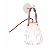 Lampy ścienne - Klausen 101021 - Kinkiet MEMORY 1xG9/4W/230V biały/brązowy - miniaturka - grafika 1