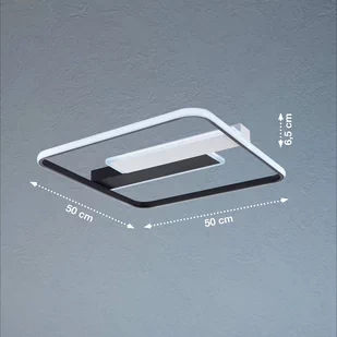 Lampa sufitowa LED Blithe 50x50cm, 37 W - Lampy sufitowe - miniaturka - grafika 1