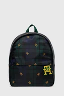 Plecaki - Tommy Hilfiger plecak kolor zielony mały wzorzysty - miniaturka - grafika 1