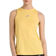 Koszulki sportowe damskie - Koszulka New Balance WT51252CEE - żółta - miniaturka - grafika 1