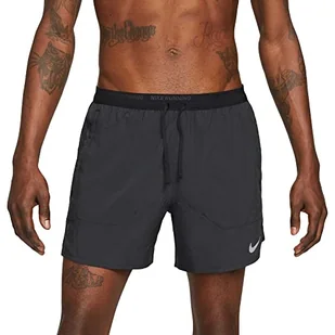 NIKE Męskie spodnie Df Stride Shrt 5 cali Bf, czarny/czarny/odblaskowy srebro, M - Spodenki męskie - miniaturka - grafika 1