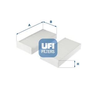 Filtr, wentylacja przestrzeni pasażerskiej UFI Filtry 53.332.00 - Filtry kabinowe - miniaturka - grafika 1
