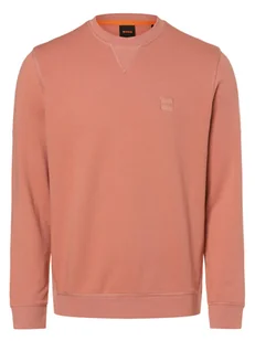 BOSS Orange Bluza męska - Westart Mężczyźni Bawełna różowy jednolity, S - Bluzy męskie - miniaturka - grafika 1