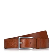 Paski - Męski pasek ze skóry naturalnej klasyczny brązowy - miniaturka - grafika 1
