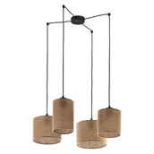 Lampy sufitowe - TK Lighting Lampa wisząca nowoczesna regulowana JUTA 4 pł.   6585 - miniaturka - grafika 1