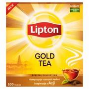 Herbata - Lipton Gold Tea herbata czarna 100 torebek 150g - miniaturka - grafika 1