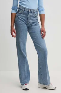 Sisley jeansy damskie kolor niebieski 489XLE02F - Spodnie damskie - miniaturka - grafika 1