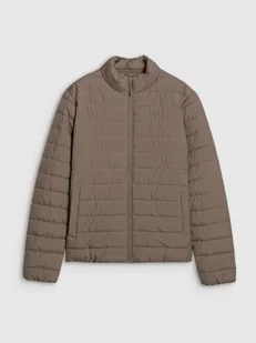 4F Kurtka puchowa z wypełnieniem syntetycznym męska - brązowa S - Kurtki i kamizelki sportowe męskie - miniaturka - grafika 1