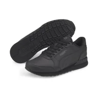 Buty trekkingowe damskie - Młodzieżowe skórzane buty sportowe ST Runner v3 PUMA Black - miniaturka - grafika 1