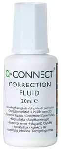 Korektor w płynie z pędzelkiem 20ml (10szt) - Q-Connect - Korektory - miniaturka - grafika 1