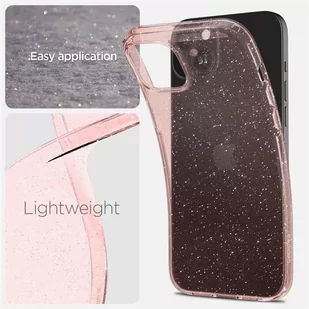 Etui Spigen Liquid Crystal Glitter do Apple iPhone 15 - różowo-przezroczyste - Etui i futerały do telefonów - miniaturka - grafika 4