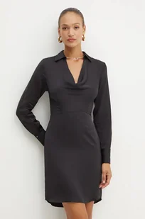Karl Lagerfeld sukienka kolor czarny mini rozkloszowana 246W1300 - Sukienki - miniaturka - grafika 1