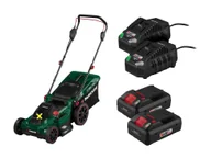 Kosiarki - PARKSIDE® Zestaw Akumulatorowa kosiarka 40 V z 2 akumulatorami Smart, 4 Ah i 2 szybkimi ładowarkami, 4,5 A - miniaturka - grafika 1