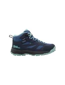 Buty dla chłopców - Jack Wolfskin Unisex Vojo Tour Texapore Mid K buty trekkingowe dla dzieci, niebieski (Night Blue), 27 EU - miniaturka - grafika 1
