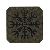 Odzież taktyczna i umundurowanie - M-Tac - Naszywka Hełm Grozy - Cordura 500D - Laser Cut - Ranger Green - 51220232 - miniaturka - grafika 1