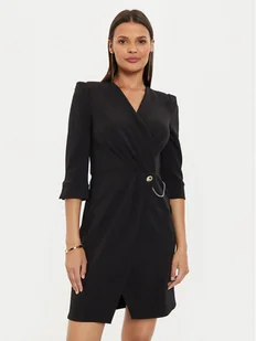 Rinascimento Sukienka koktajlowa CFC0019592002 Czarny Regular Fit - Sukienki - miniaturka - grafika 1