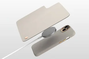 Moshi Overture MagSafe - Skórzane etui 3w1 z klapką iPhone 14 Pro Max (Black) - Etui i futerały do telefonów - miniaturka - grafika 1