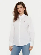 Koszule damskie - Tommy Hilfiger Koszula WW0WW43577 Biały Regular Fit - miniaturka - grafika 1