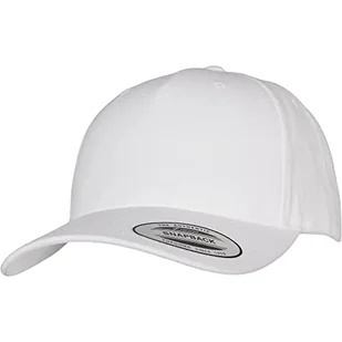Flexfit Unisex 5-panelowa czapka bejsbolowa Premium Curved Visor Snapback Cap, biała, jeden rozmiar - Czapki damskie - miniaturka - grafika 1