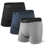Majtki męskie - Bokserki Saxx Daytripper Boxer Brief Fly 3Pk Rozmiar: M / Kolor: niebieski/szary - miniaturka - grafika 1