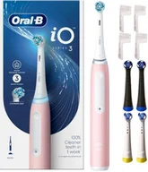 Końcówki do szczoteczek elektrycznych - Magnetyczna szczoteczka do zębów BRAUN Oral-B iO series 3 Pink + końcówki - miniaturka - grafika 1