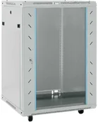 Szafy rack - vidaXL Szafa sieciowa z przechowywaniem Szary 60 x 60 x 80 cm Stal - miniaturka - grafika 1