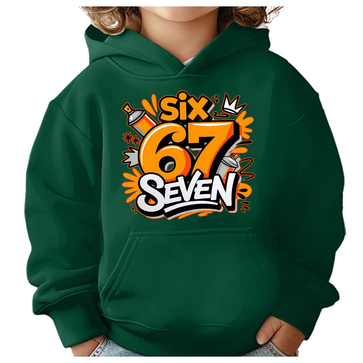 BLUZA DZIECIĘCA Z KAPTUREM 67 SIX SEVEN VIRAL 122-128 DLA DZIECKA PREZENT