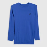 Pozostała odzież narciarska - Bielizna termoaktywna bezszwowa (góra) męska 4F 4FWAW25USEAM233-36S Niebieski S/M - miniaturka - grafika 1