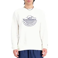 Bluzy męskie - Bluza New Balance MT33506SST - biała - miniaturka - grafika 1